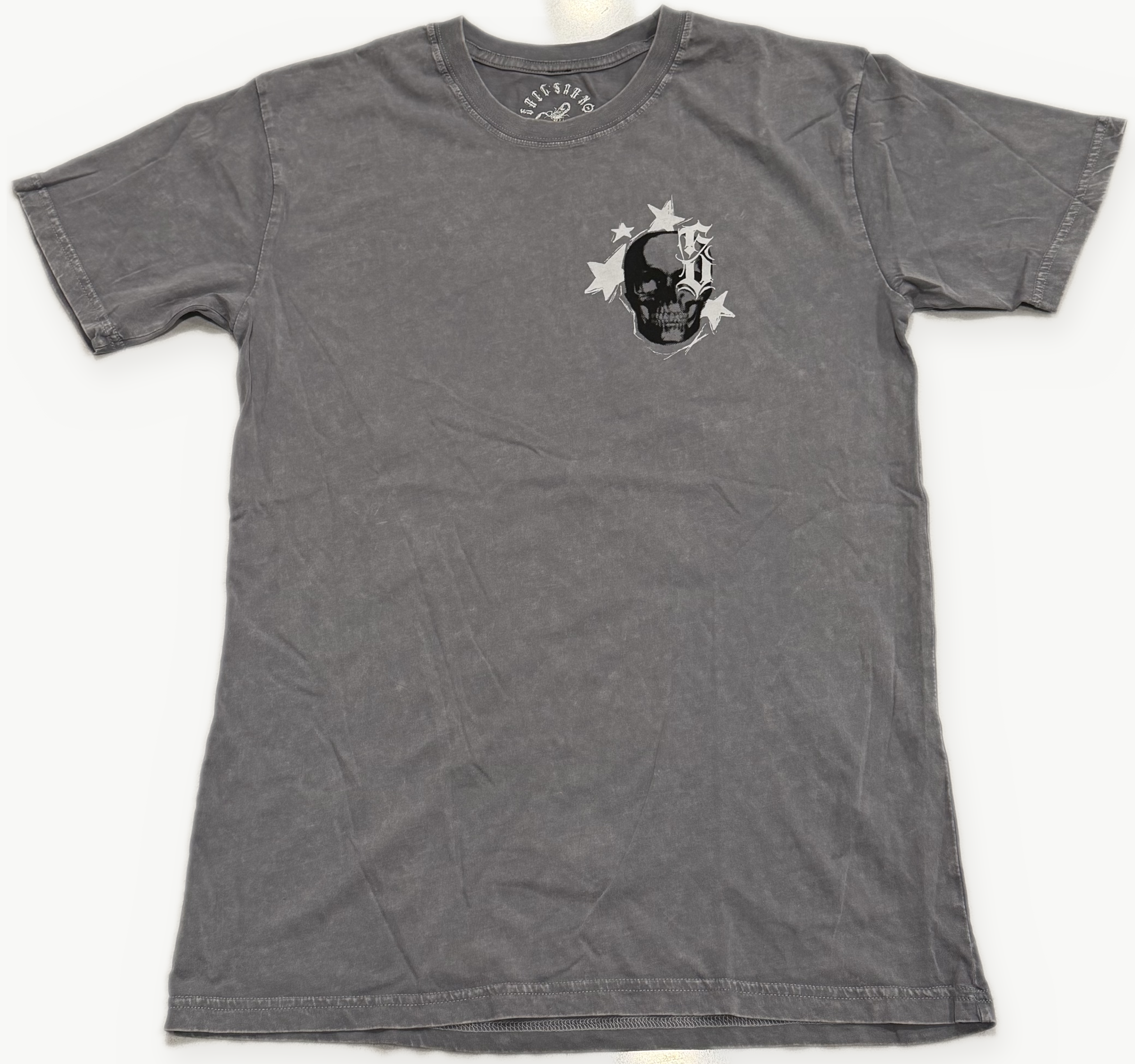 Stars Skull Shirt — Grey